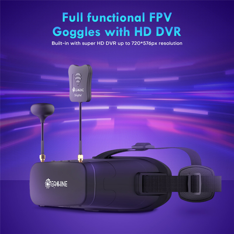 Eachine EV800DM Varifocal 5.8G - مراجعة Skyzone Sky04O Pro Fpv Goggles وسعره