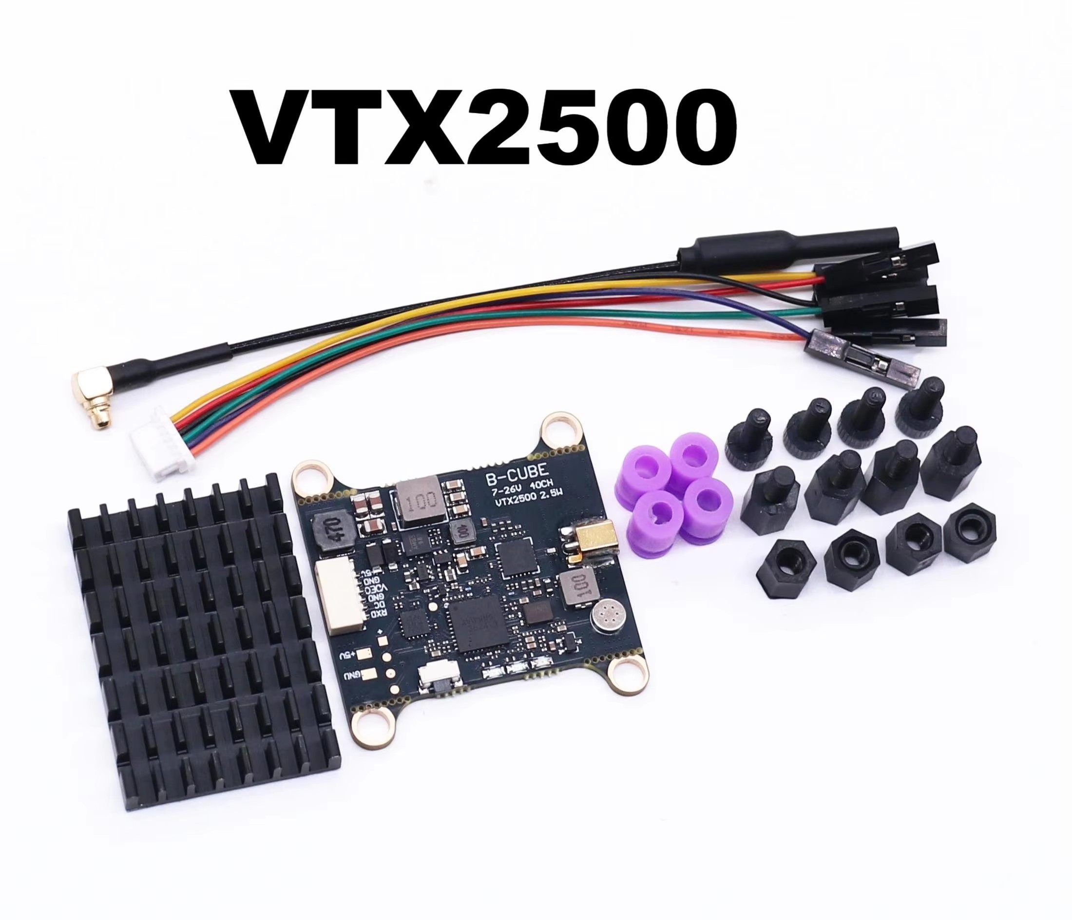 B-CUBE 5.8G VTX 800 1000 1600  - مراجعة Geprc Rad Vtx 5.8G 2.5W وسعره